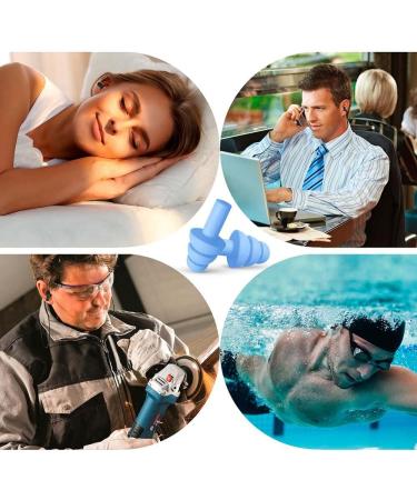 Silicone Ear Plugs for Sleeping - 20 Pairs Reusable Noise Cancelling Earplugs in 6 Colors for Concerts Snoring Travel & Noisy Environments - Buy Online on GoSupps.com