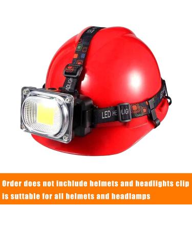 XPOOP 12-Piece Helmet Clips for Headlights | Black Hardhat & Headlamp Clips | Universal Headlight Hooks for FEEUBENT & Protective Helmets - Buy Online on GoSupps.com