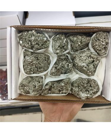 Home Decor 900-1000g 1Box Natural Pyrite Stones and Minerals Crystal geode Crystal Cluster Gifts Natural Crystal Draw yuebang JIZTGEDM - Buy Online on GoSupps.com