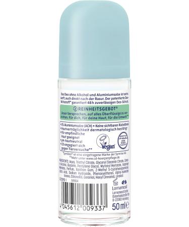 CD Deodorant roll-on Sensitive Protect 50 ml - Mild deodorant without aluminum salts and alcohol - Suitable for sensitive skin - Long-lasting protection 48h - Vegan - Buy Online on GoSupps.com