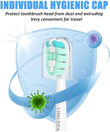 8 Pack Replacement Brush Heads for Philips Sonicare Electric Toothbrush - Compatible with Snap-on Phillips Sonic Care - Dental Care Accessory - Buy Online on GoSupps.com