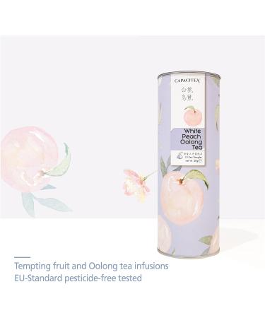 CAPACITEA White Peach Oolong Tea - 15 Pyramid Bags (30g) | Hot & Cold Brew - Buy Online on GoSupps.com