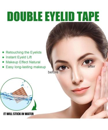 Hooded Eyelid Lifter Strips - Natural Eyelid Stickers for Hooded Eyes Invisible - Waterproof Droopy Eyelid Lifter Eye Tape for Dramatic Lift Heavy Saggy Uneven Mono Eyelids Pochy - Buy Online on GoSupps.com