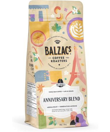 Balzac's Coffee Roasters - Anniversary Blend | 100% Arabica Whole Bean Coffee | Medium Roast | 300G 10oz. (Pack of 1) - Buy Online on GoSupps.com