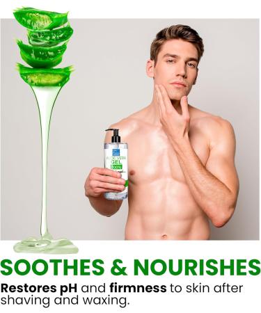 Pure Aloe Vera Gel 100% Natural 200 ml - DIY Face & Body Care, Moisturizer, Hair Repair, After Sun Soothing Gel - Unscented - Pack of 1 - Buy Online on GoSupps.com