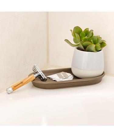 Waldwind Olive Wood Razor Plane | Eco-Friendly Zero Waste Wet Razor | Includes 10 Blades & E-Book | Sustainable Closed Comb for Men & Women - Buy Online on GoSupps.com