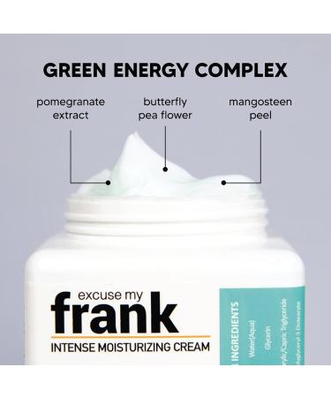 Excuse My Frank Intense Moisturizing Cream - Fragrance Free Hyaluronic Facial Cream | Korean Skincare 150g - Buy Online on GoSupps.com