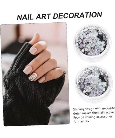 FRCOLOR 2 Makeup Sequin Nail Stickers - Hexagon Body Manicure Supplies for Nail Salons | Handmade Confetti Decor - Buy Online on GoSupps.com