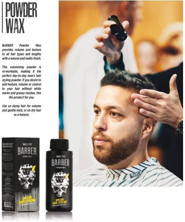BARBER MARMARA hair powder men 20gr | Hair powder with matt effect for women & men | Styling Powder Matt Look | Hair styling | Barber Shop Volume powder (Pack of 2) - Buy Online on GoSupps.com