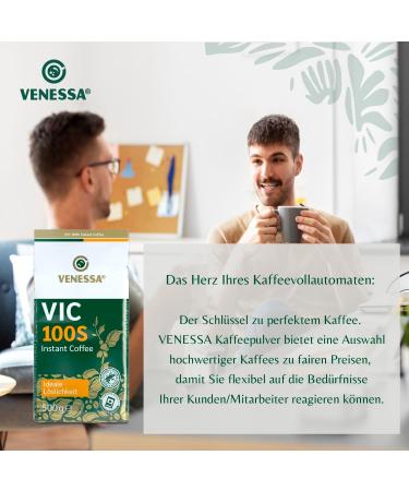 Venessa VIC 100 S Pack of 15 instant soluble coffee 15 x 500 g - Roasted coffee mild and round in taste - Premium quality coffee for vending machines  - Buy Online on GoSupps.com