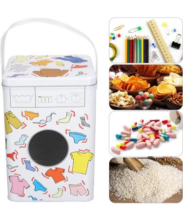 Laundry Detergent Container Metal Washing Powder Storage Tin Laundry Detergent Dispenser for Holding Pods Tablets Capsules Powder Detergent - Buy Online on GoSupps.com