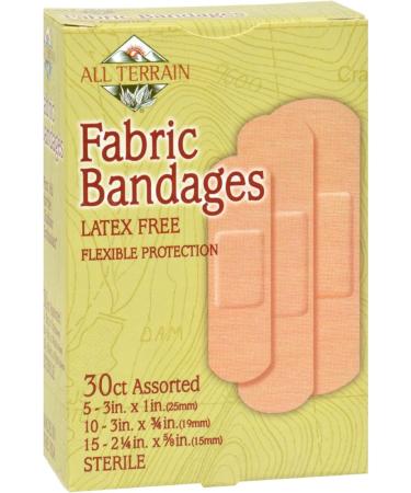 All Terrain Assorted Fabric Bandages - 30 Count | Premium Quality for All Skin Types - International Shipping Available - Buy Online on GoSupps.com