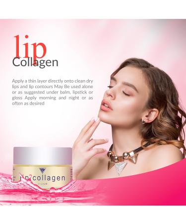 Shop Lip Collagen Peptides Complex & Overnight Lip Mask - Plump Hydrate & Nourish Your Lips | 20g with Vitamin E Coconut & Beeswax - Buy Online on GoSupps.com