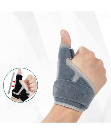 Buy Thumb Wrist Stabilizer - Breathable Finger Support Brace for Basketball Volleyball & Tennis - Grey - Buy Online on GoSupps.com