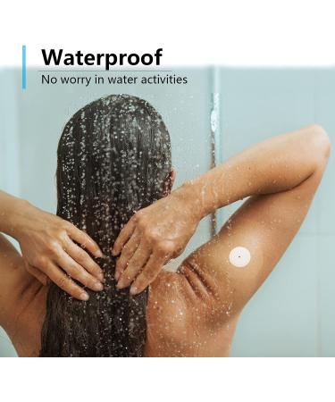 Eseige Freestyle Sensor Covers - 40 Pack Transparent Waterproof Adhesive Patches for Libre 2 - 40 Count - Buy Online on GoSupps.com