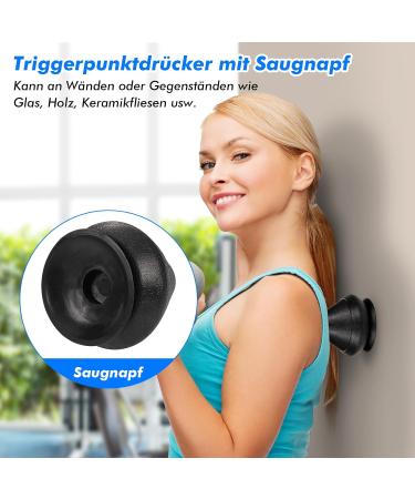 Zocipro 4-Piece Trigger Point Set | Suction Cup Massage Tools for Muscle Pain Relief - Back Neck Arms Shoulders - Buy Online on GoSupps.com