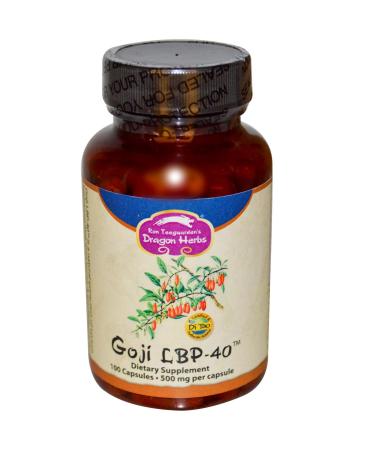 Dragon Herbs Goji LBP-40 500 mg 100 Vegetarian Capsules