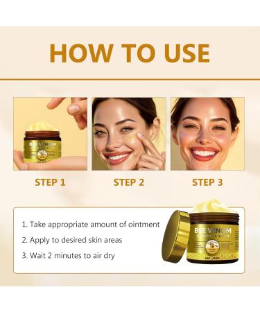 Bee Venom Cream Natural Bee Venom Skin Treatment Cream-for Removing and Repair Effective In Reducing Skin Blemishes Gentle and Non-irritating(Gold) - Buy Online on GoSupps.com