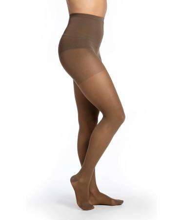 Buy SIGVARIS Women's EVERSHEER 780 Closed Toe Compression Pantyhose 15-20mmHg - Natural Beige Medium Short | International Shipping Available - Buy Online on GoSupps.com