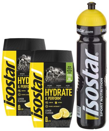 Isostar Isostar Hydrate & Perform - Lemon - 2 x 400 g Powder | 2 Packs of Offers + Original 1000 ml Bottle