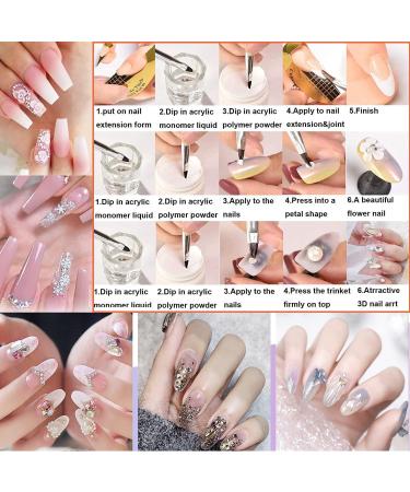 Clear Acrylic Powder 30g - Professional Acrylic Nail Polymer for 3D Manicures - Long-Lasting Formula for Nail Extensions - Buy Online on GoSupps.com
