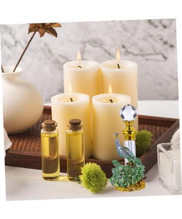 DOITOOL Perfume Bottle Essential Oil Bottle Vintage Desk Travel Aluminum Alloy 14x4x3cm Green - Buy Online on GoSupps.com