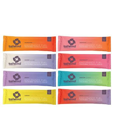 Tailwind Grab-and-Go Endurance Fuel Single Serve Assorted Flavors (Pack of 8) - Hydration Drink Mix with Electrolytes, Carbohydrates - Non-GMO, Gluten-Free, Vegan, No Soy or Dairy
