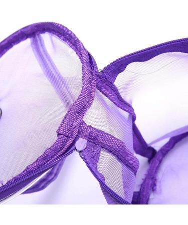 2pc Mesh Knitting Yarn Storage Bag Set - Purple Organizer for Round Yarn Balls | Ideal for Knitting Enthusiasts - Buy Online on GoSupps.com