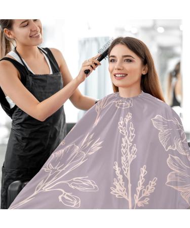 Waterproof Barber Cape - Elegant Rose Gold Floral & Cheetah Haircut Bib for Men & Women | Unisex Hair Cutting Cape - Buy Online on GoSupps.com