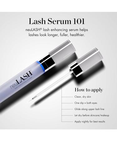 Eye Lash Enhancing Serum for Thicker Longer Looking Lashes - neuLASH Eyelash Serum by Skin Research Laboratories - Advanced Formula Improves the Look of Natural Lash Follicles & Healthy Lash Lines Travel Size - Buy Online on GoSupps.com