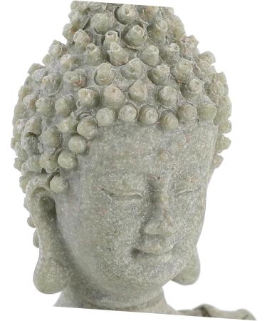 LIFKICH Imitation Stone Buddha Statue Buddhism Statue Buddha Ornaments Miniature Buddha Sitting Buddha Statue Buddha Zen Statue Office Decor Home Decor for Buddhist China Aquarium Resin Picture 2 12.00X8.30X6.00CM - Buy Online on GoSupps.com