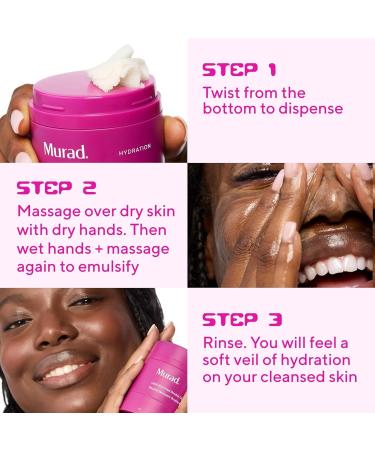 Murad Lipid-Enriched Double Cleansing Balm - Hydrating Balm-to-Oil Face Cleanser & Makeup Remover Removes Long-Wear Makeup & SPF Barrier Repair with Ceramides & Camellia Oil 1.7 Fl Oz - Buy Online on GoSupps.com