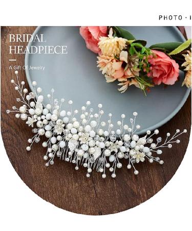 ISLHJDD Retro Bride Wedding Hair Comb Slides Crystal Hair Accessories Bridal Elegant Hair Clip Wedding Hair Vine Headpiece Wedding Accessories - Buy Online on GoSupps.com