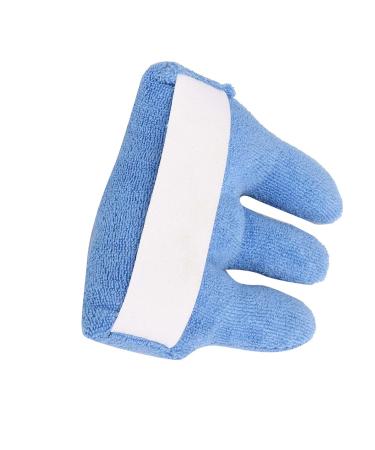 Finger Separator for Pain Relief & Comfortable Sleep | Soft Terrycloth Elastic Band | Light Blue Green & Orange | 12x12cm | One Size - Buy Online on GoSupps.com