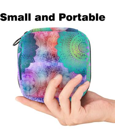Shop Portable Women's Menstrual Cup & Tampon Bags - Colorful Mandala & Bohemian Style for Teens - Buy Online on GoSupps.com