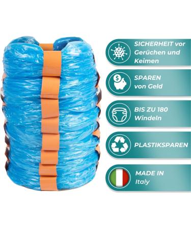 Buy My Happy Nappy Refills - Compatible with Tamee Tipee Simplee Sangenic Twist & Click - Super X8 with 7-Layer Anti-Odor Treatment - Buy Online on GoSupps.com