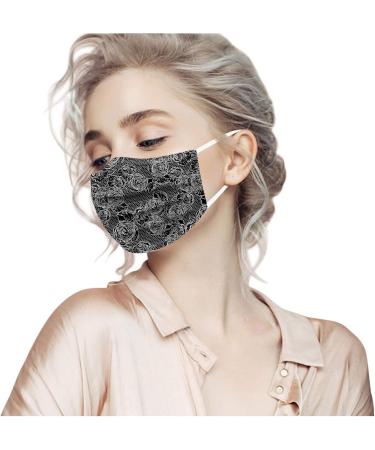 ZQP 50PCS Valentine Theme Printed Disposable_Face_Masks for Adult 3-ply Face Pr-otection Covering with Elastic Earloop and Nose Clip for Outdoor Comfortable & High Filtration &Ventilation 50PCS A1124-178 - Buy Online on GoSupps.com