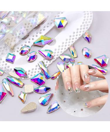 1848 pcs AB Crystal Nail Art Set â€“ Rhinestones, Gems & Flat Back Jewels for DIY Nail Designs - Buy Online on GoSupps.com