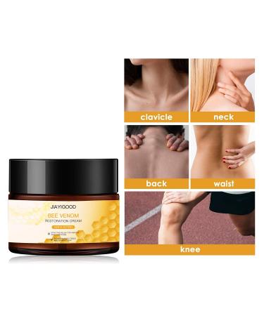 JIAYIGOOD Bee Venom Anti-Aging Face Cream Collagen Boosting Wrinkle Reducing & Skin Firming Treatment 3.5 Oz Gentle for All Skin Types Improves Texture & Hydration - Buy Online on GoSupps.com