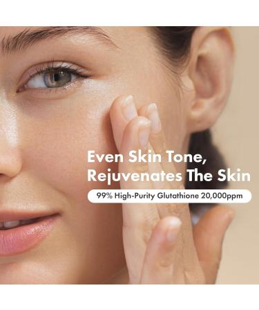 Glutathione Serum 20 000ppm with Niacinamide & Hyaluronic Acid - Dark Spot Treatment & Skin Elasticity - Korean Skincare 30ml - Buy Online on GoSupps.com