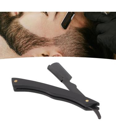 Premium Foldable Straight Razors for Hairdressers - Acrylic & Stainless Steel Beard Blade Holder - Buy Online on GoSupps.com