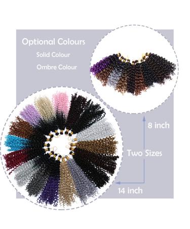 Affordable Afro Braid Hair Extensions | Realistic Water Wave Crochet Weaving Braids | 14 (35cm) Raven Black - 100g - Buy Online on GoSupps.com