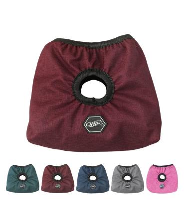 netproshop stirrup protectors with hole for straps and fleece lining to protect the saddle color: Bordeaux