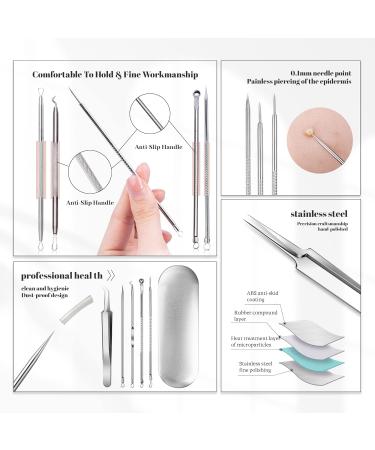 Cptots Blackhead Remover Tools 20 Pcs Kit - Skin Care Acne Extractor Set with Metal Case - Buy Online on GoSupps.com