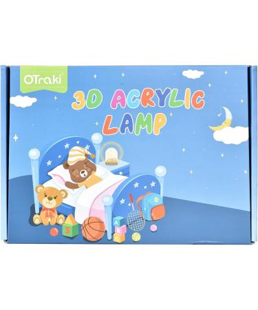 Personalized Otraki Night Light for Babies | Custom Bedside Lamp with Animal Print | Unique USB Baby Gift for Newborns | Ideal Birth Gift for Boys & Girls - Buy Online on GoSupps.com