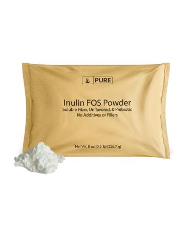 Pure Original Ingredients Inulin FOS Powder (8 oz) Always Pure, No Fillers Or Additives, Lab Verified 8 Ounce (Pack of 1)