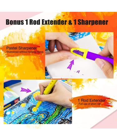 PENTRISTA 24+1 Oil Pastels Set with Sharpener & Holder - Non-Toxic Crayons for Kids & Artists, Ideal for Indoor Activities - Buy Online on GoSupps.com