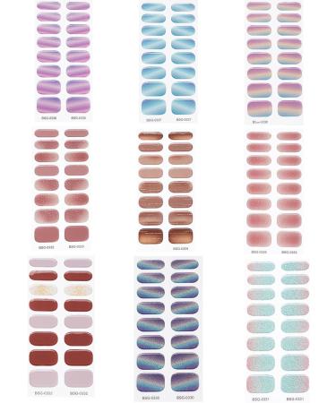 Semi Cured Gel Nail Polish Stickers Fashion Classical Nails Strips Waterproof Adhesive Full Wraps Gel Nail Art Stickers Semi Cured Gel Nail Strips Starter Kits BSG0318 - Buy Online on GoSupps.com