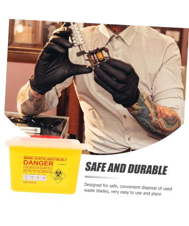 Lalafina Portable Recycling Box for Sharp Needles & Blades - Safe Storage Container for Waste Blades | Durable ABS Design - Buy Online on GoSupps.com