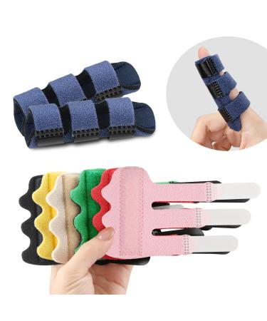 Finger Splint 4 Pcs Adjustable Trigger Finger Support Brace for Men and Women All Fingers (Pink) - Buy Online on GoSupps.com